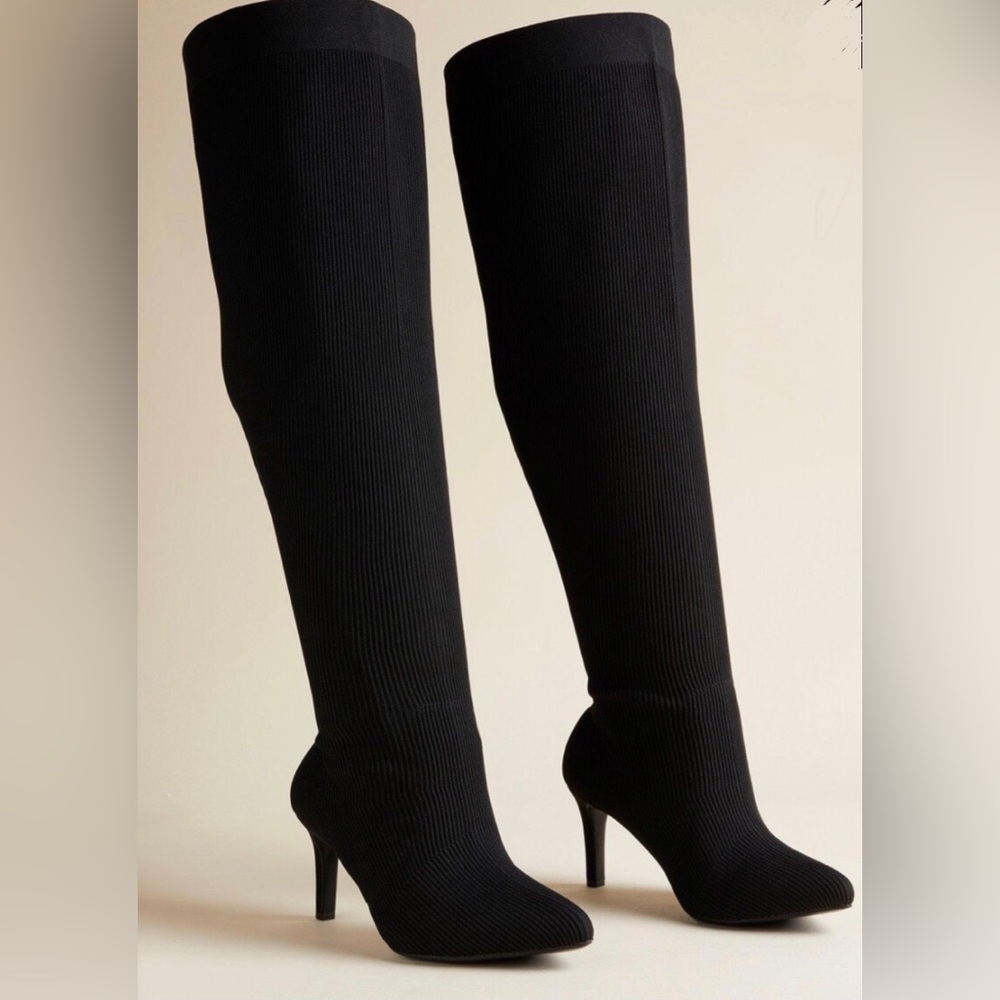 Knit Stiletto Over The Knee Boot (WW) 10
